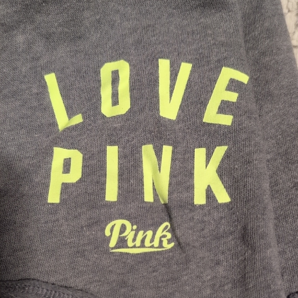 PINK Victoria's Secret Gray Shorts with Neon Accents - Picture 3 of 3